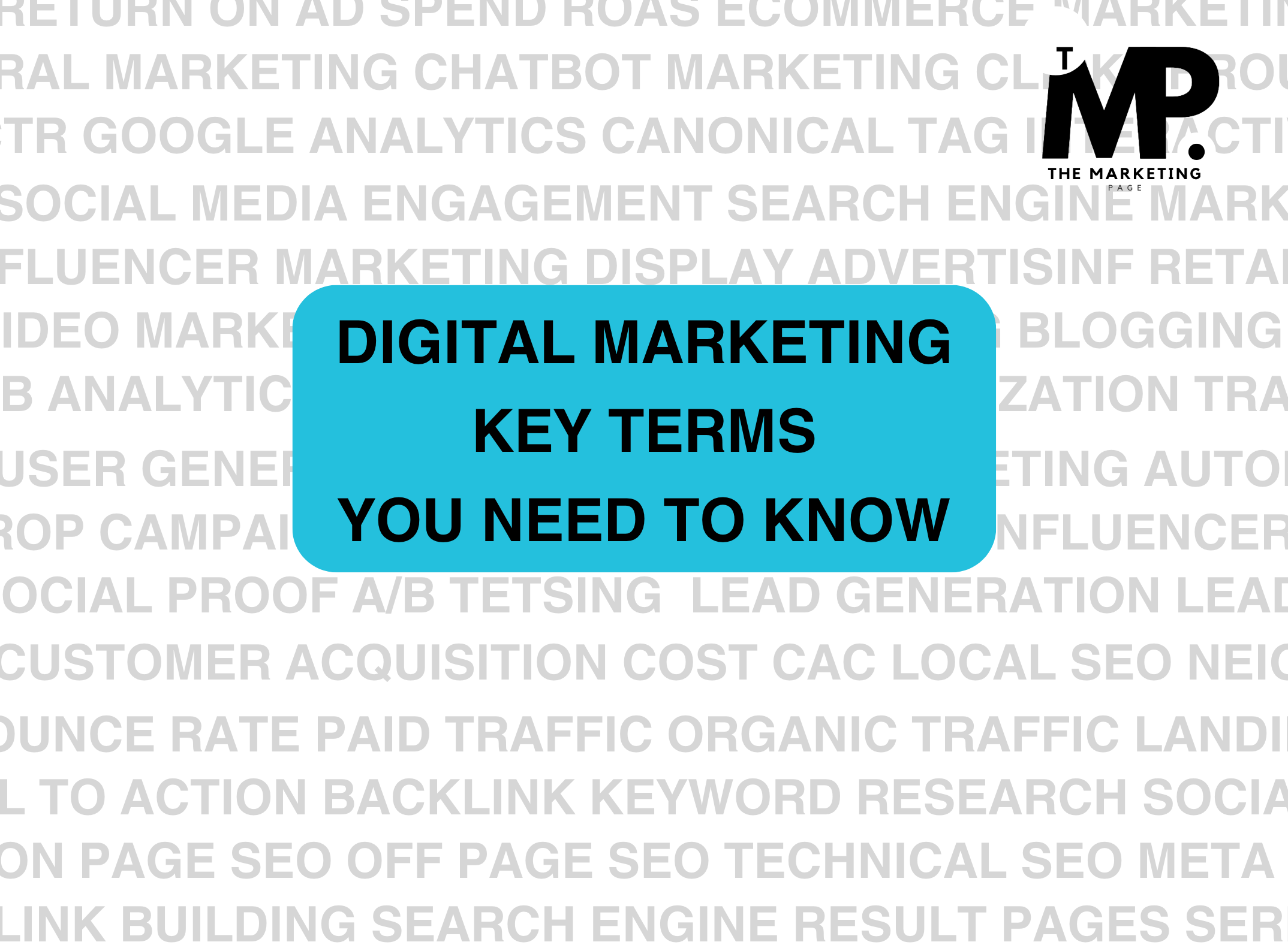 Digital marketing Terms you need to know