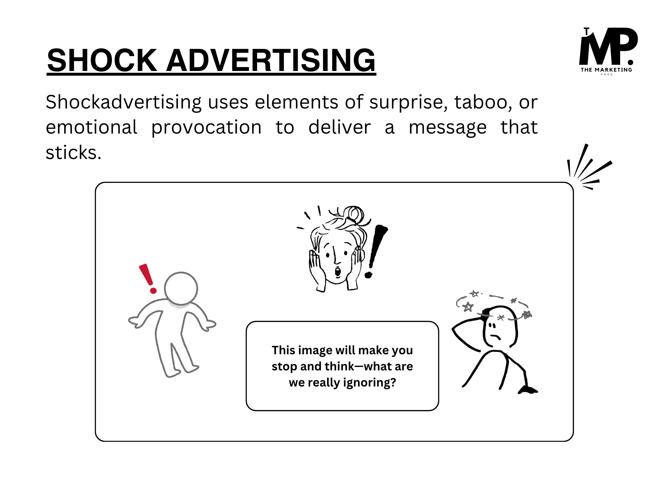 Shock advertising definition with visuals