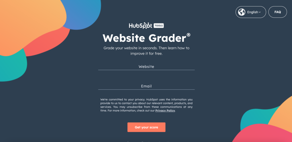 Hubspot Website grader