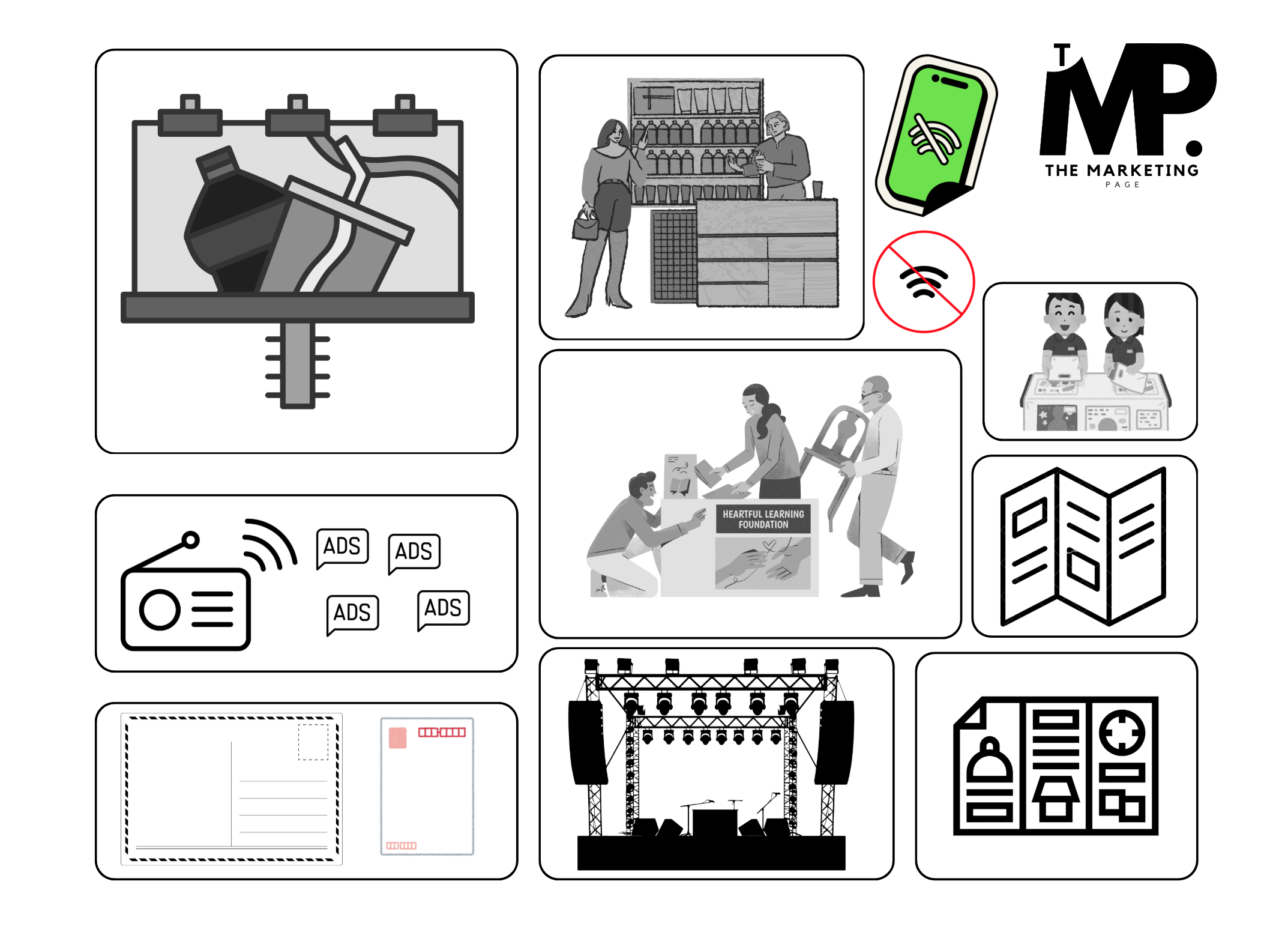 OFFLINE MARKETING ICONS