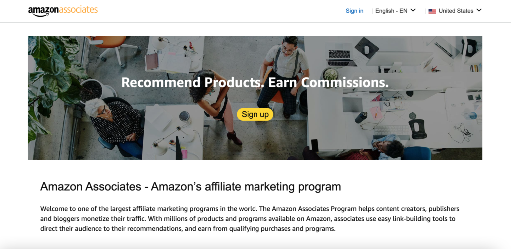 Amazon affiliate marketing