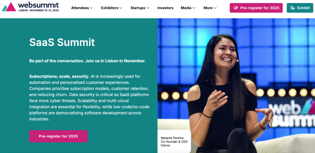 Web Summit for SaaS and Tech Startups (Trade Shows)